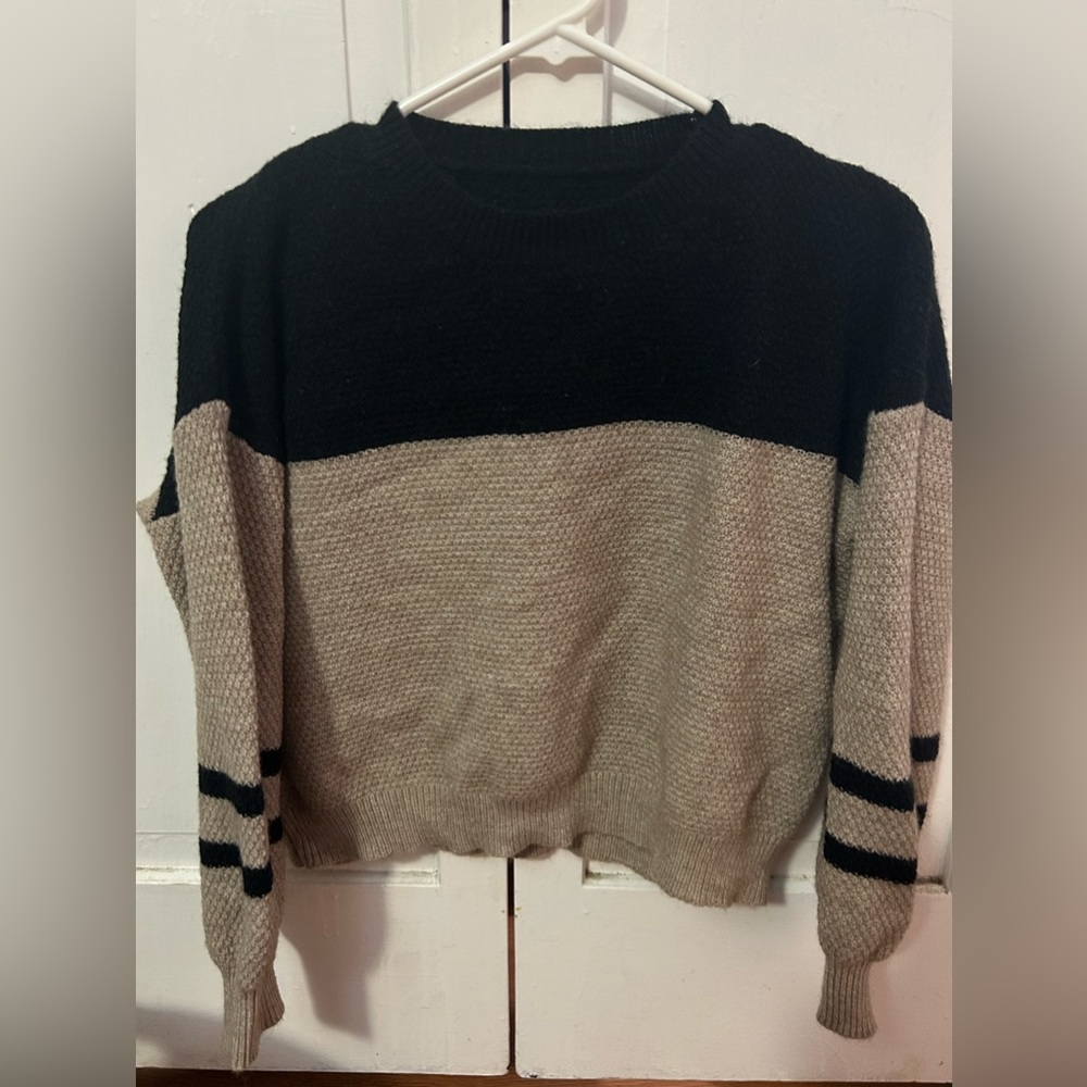 Color block sweater